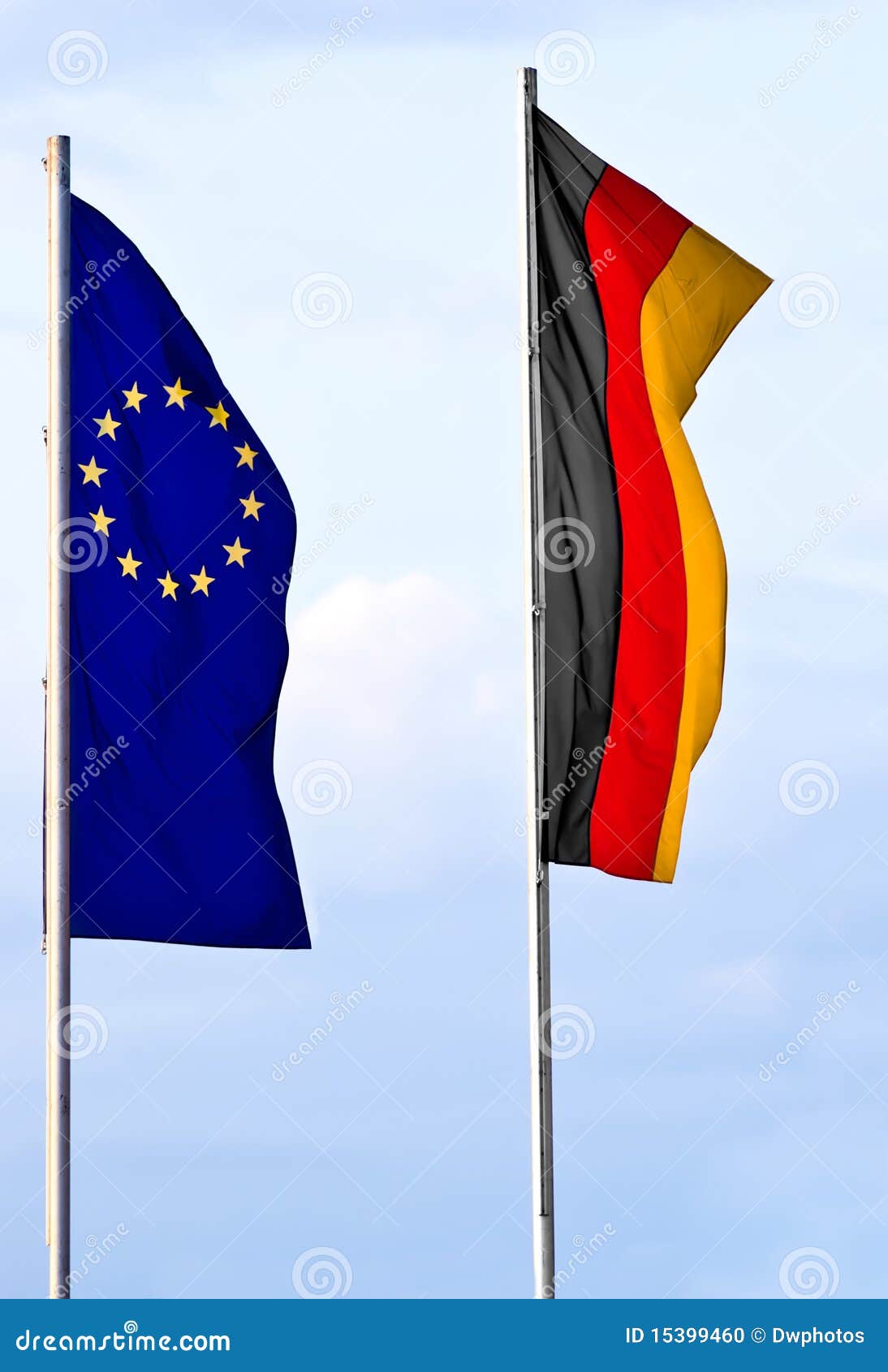German and European flag stock photo. Image of flag, europe 15399460