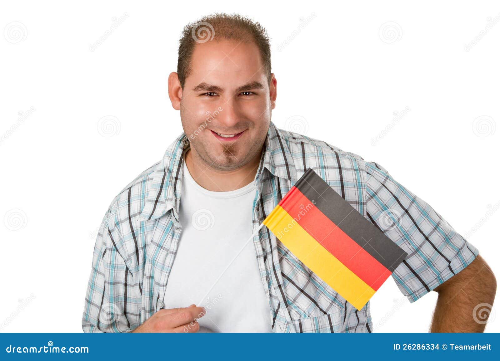 German fan stock photo. Image of isolated, cheerful, studio - 26286334