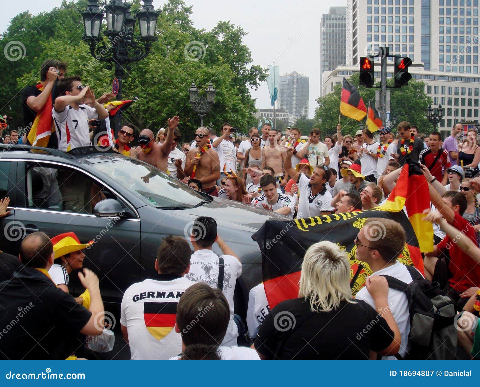 German fans editorial photography. Image of outside, championship
