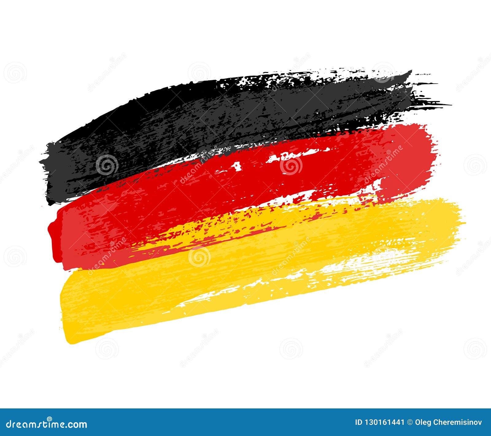 Flag Of German Peoples Bukovina Germans At Cloudy Sky Background