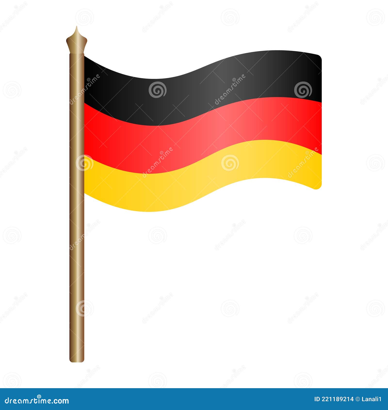 German Flag. Tricolor Fabric Cloth. the National Symbol of the State ...