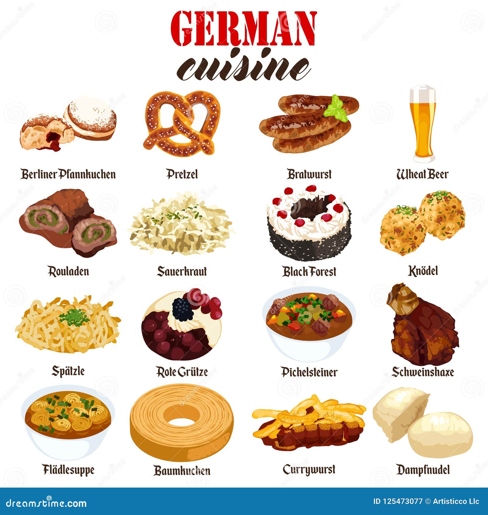 German Food Cuisine Illustration Stock Vector Illustration Of german-food-cuisine-illustration-stock-vector-illustration-of