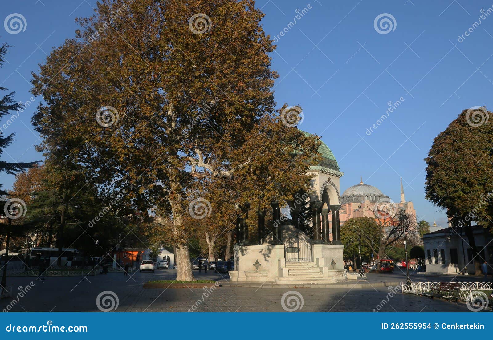 german fountain in the sultanahmet square