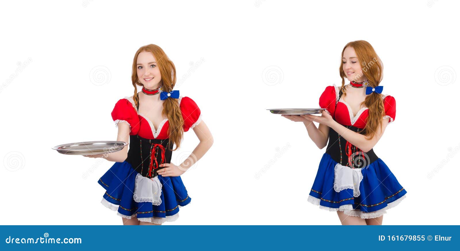 German Girl in Traditional Festival Clothing Stock Image - Image of ...