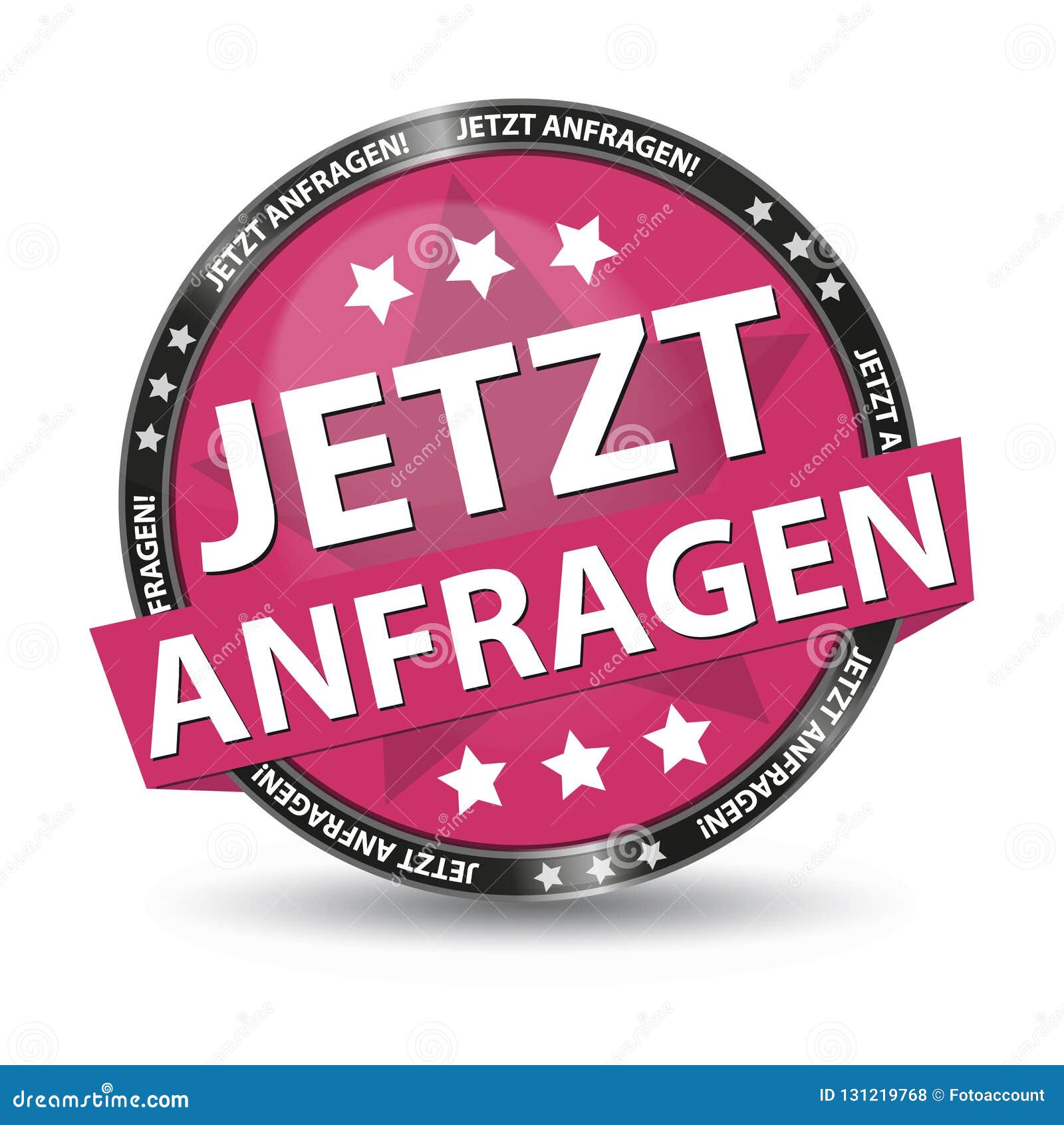 german glossy button inquire now -   -  on white background