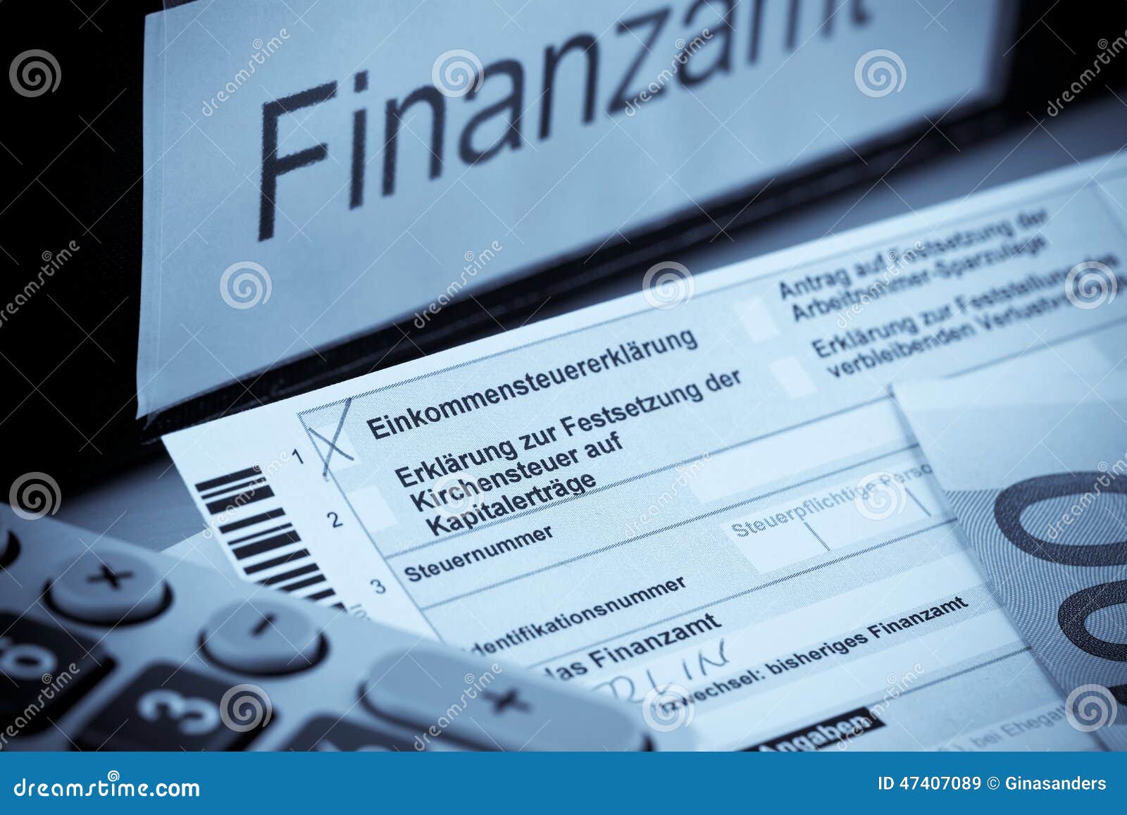 German tax return stock image. Image of finances 47407089