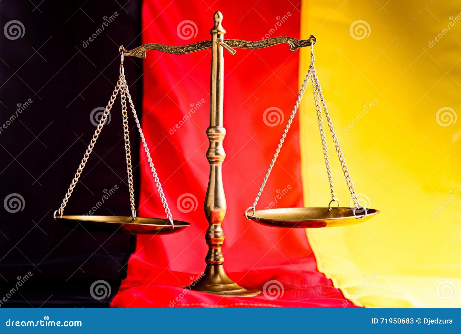 German Law. Scales of Justice Stock Image Image of crime, european