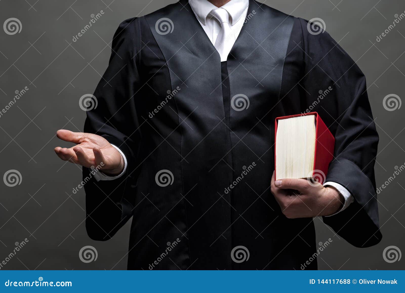 German Lawyer with a Robe and a Book Stock Photo Image of executives