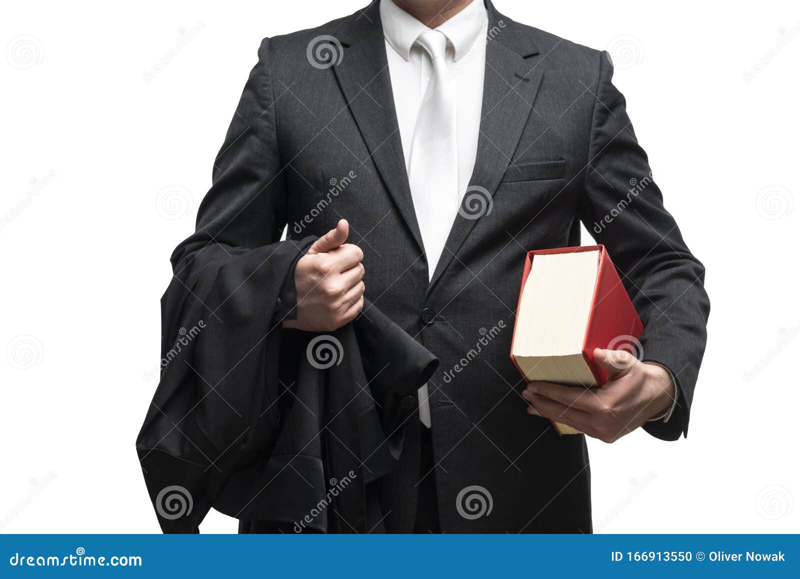 German Lawyer with a Robe and a Book Stock Photo Image of client