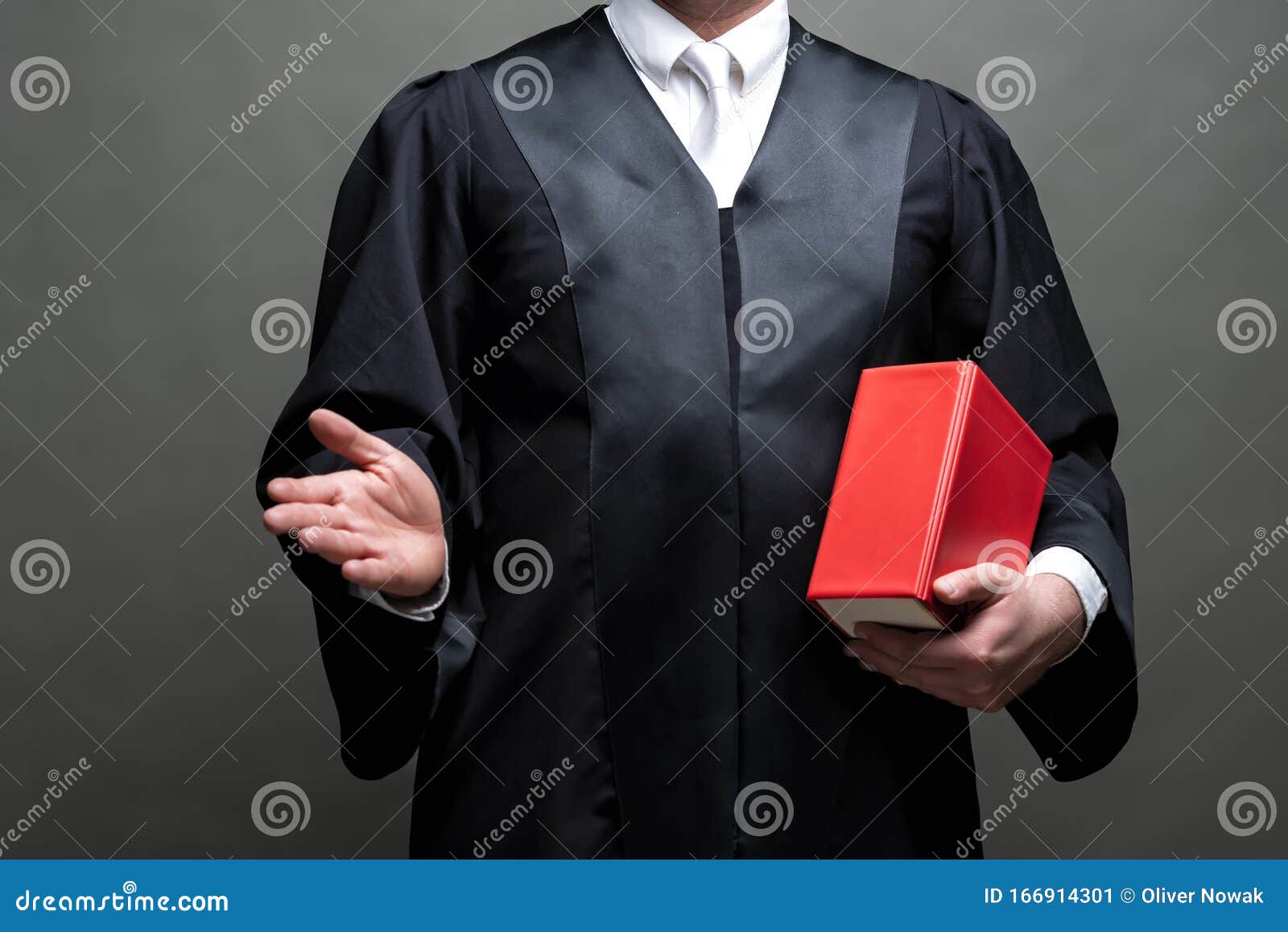 German Lawyer with a Robe and a Book Stock Image Image of counselor