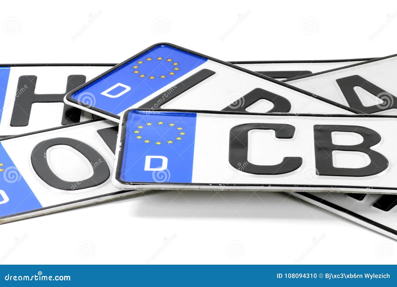 German license plates stock photo. Image of motor, numberplates 108094310