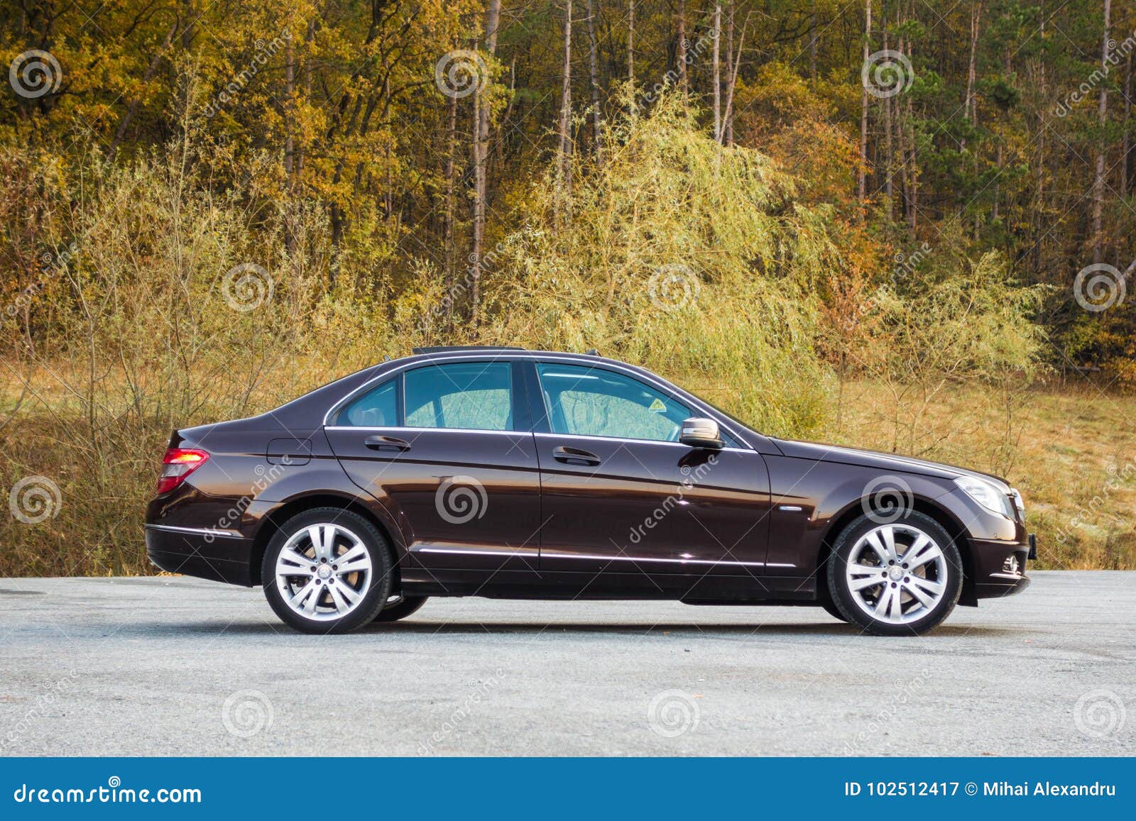 German Luxurious Sedan Car Xxl Sunroof Red Brown Leather