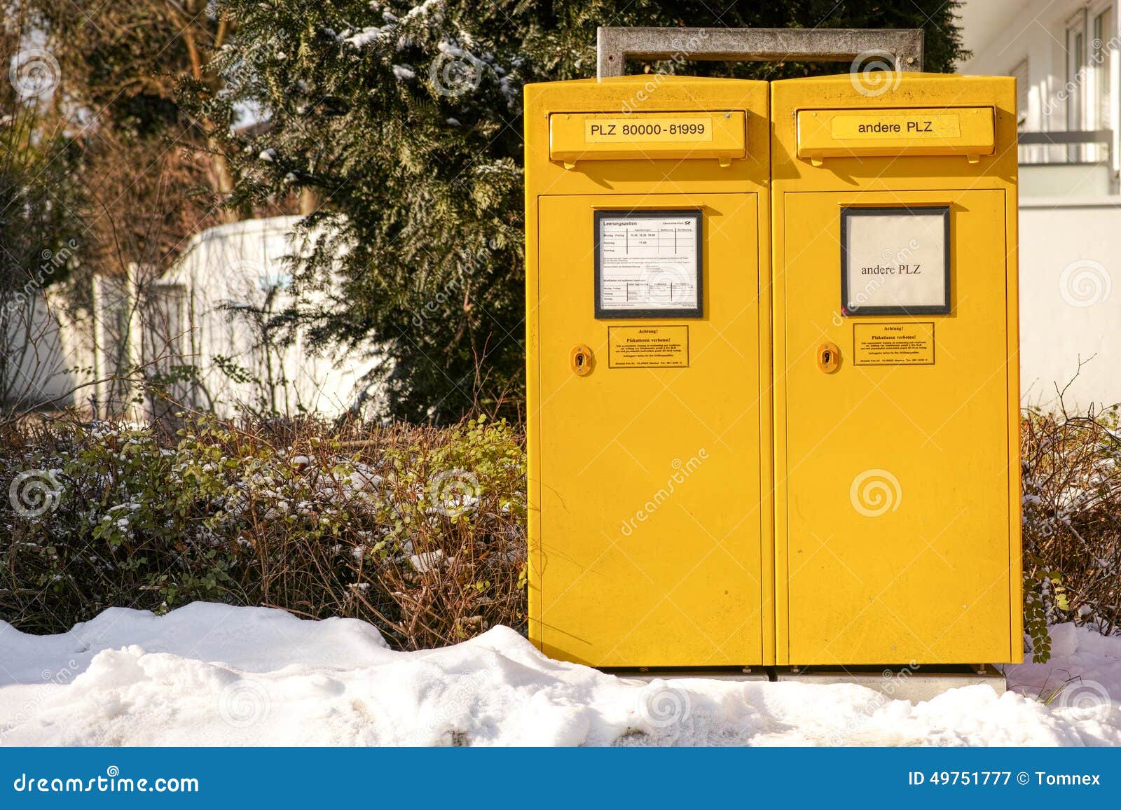 German mailboxes editorial photography. Image of mailboxes 49751777