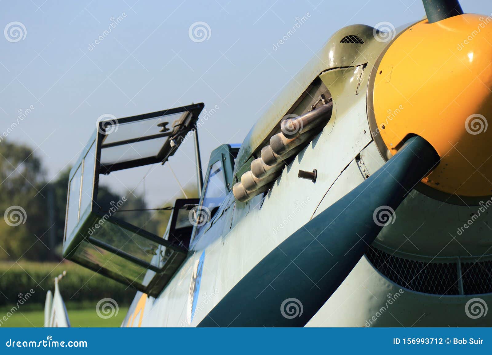 german messerschmitt bf 109 fighter plane front