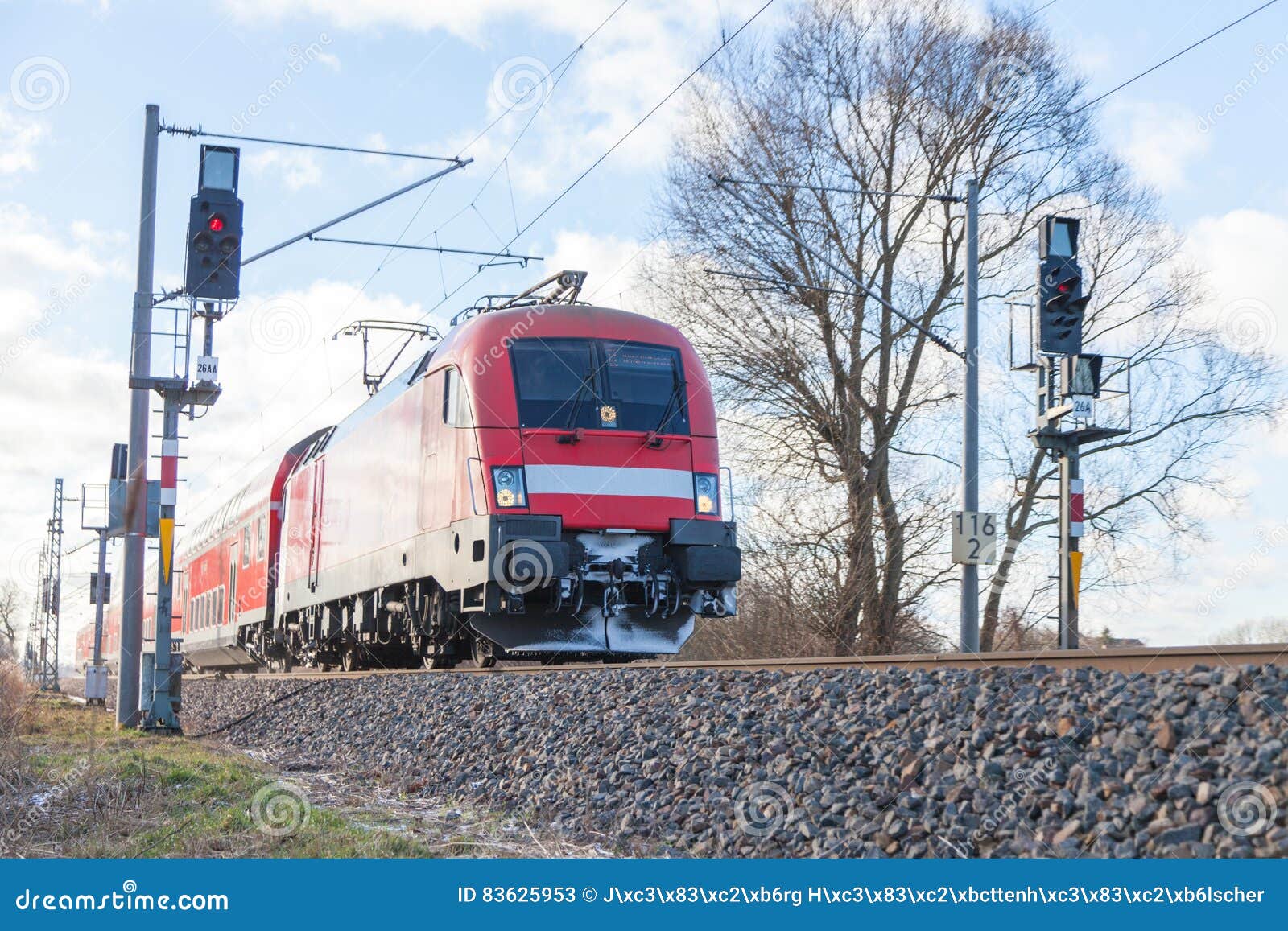 German passenger train stock image. Image of metal, speed 83625953