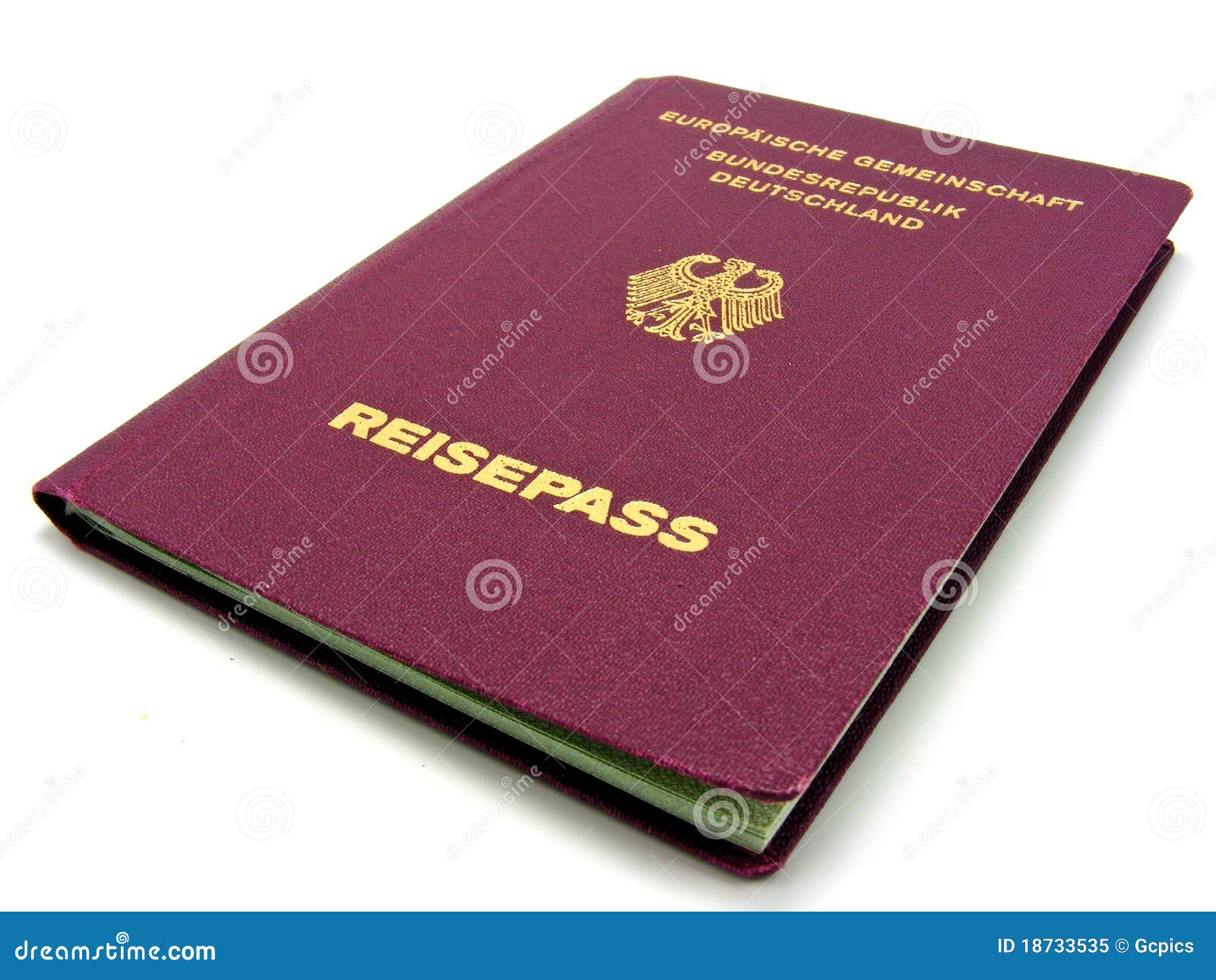 A German passport isolated stock image. Image of world 18733535