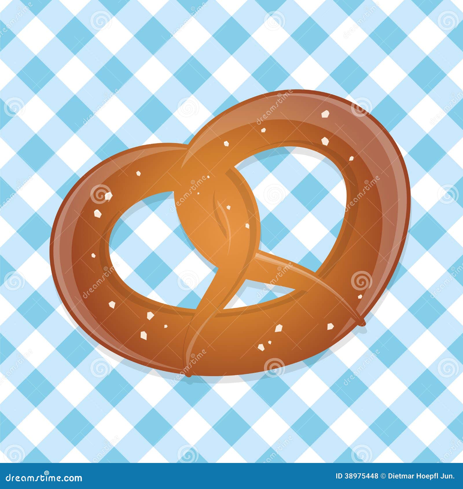 German pretzel stock vector. Illustration of cartoon 38975448