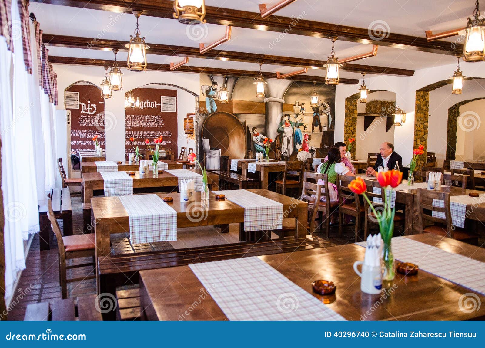 German Restaurant in Bucharest Editorial Image Image of wooden