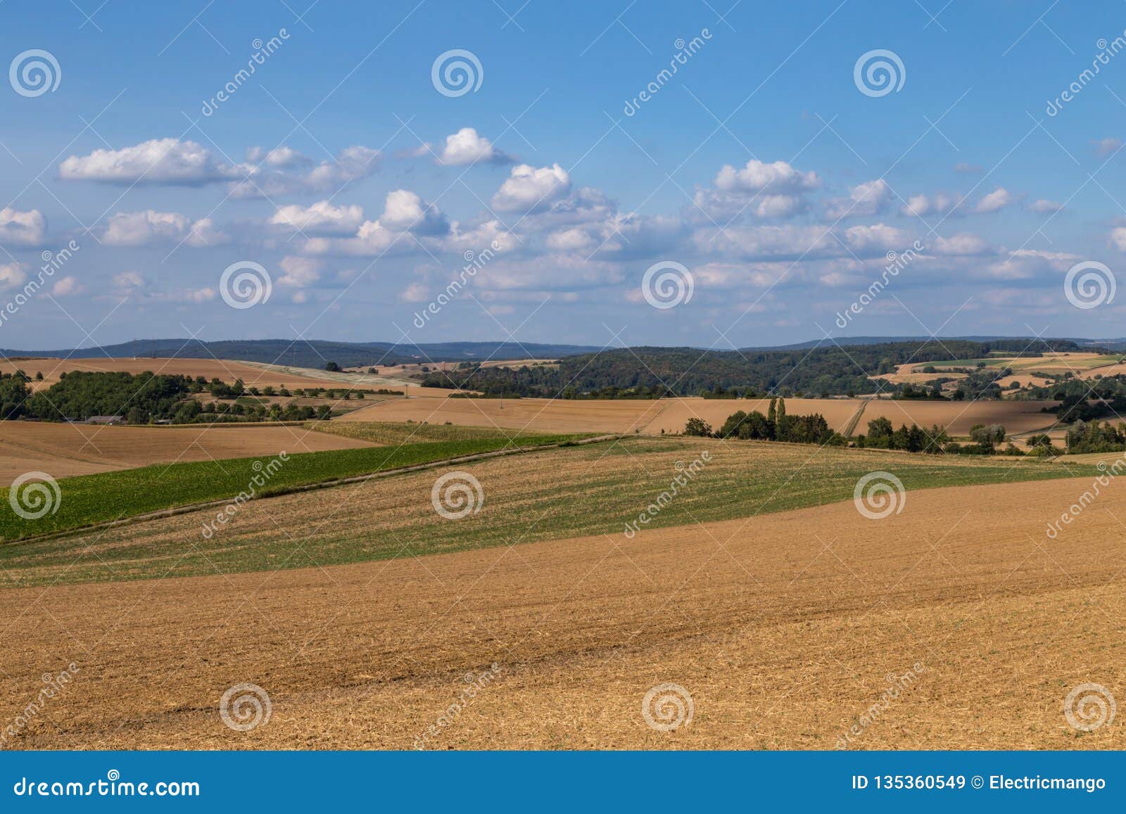 German Rural Landscape Called Kraichgau Stock Image Image of blossom