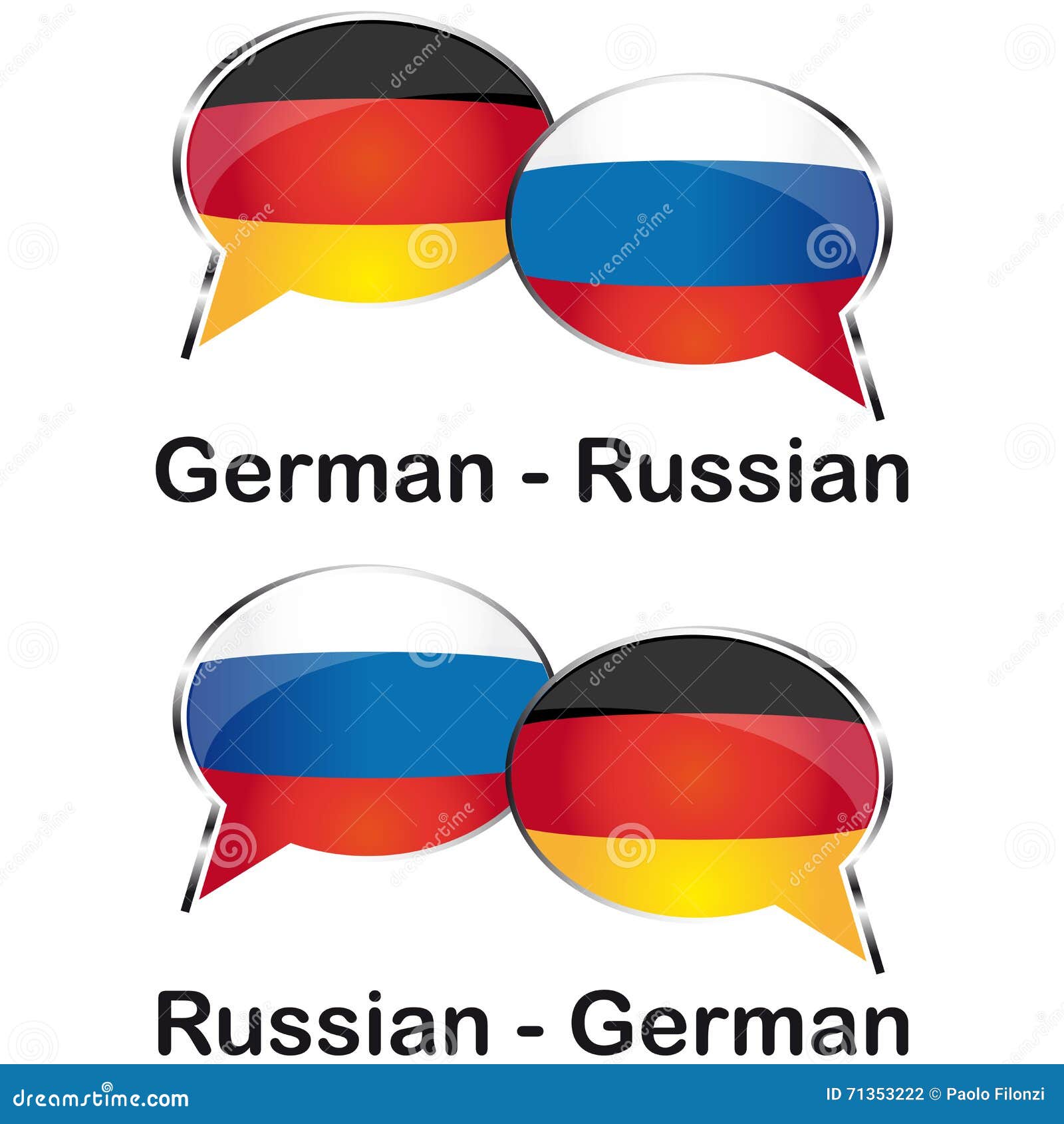 German Russian translator stock vector. Illustration of school 71353222