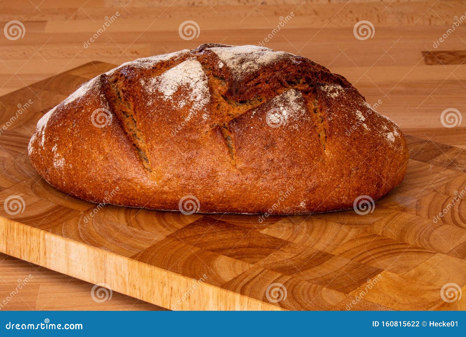 German Rustic Baked Homemade Bread Stock Photo Image of crust, bread