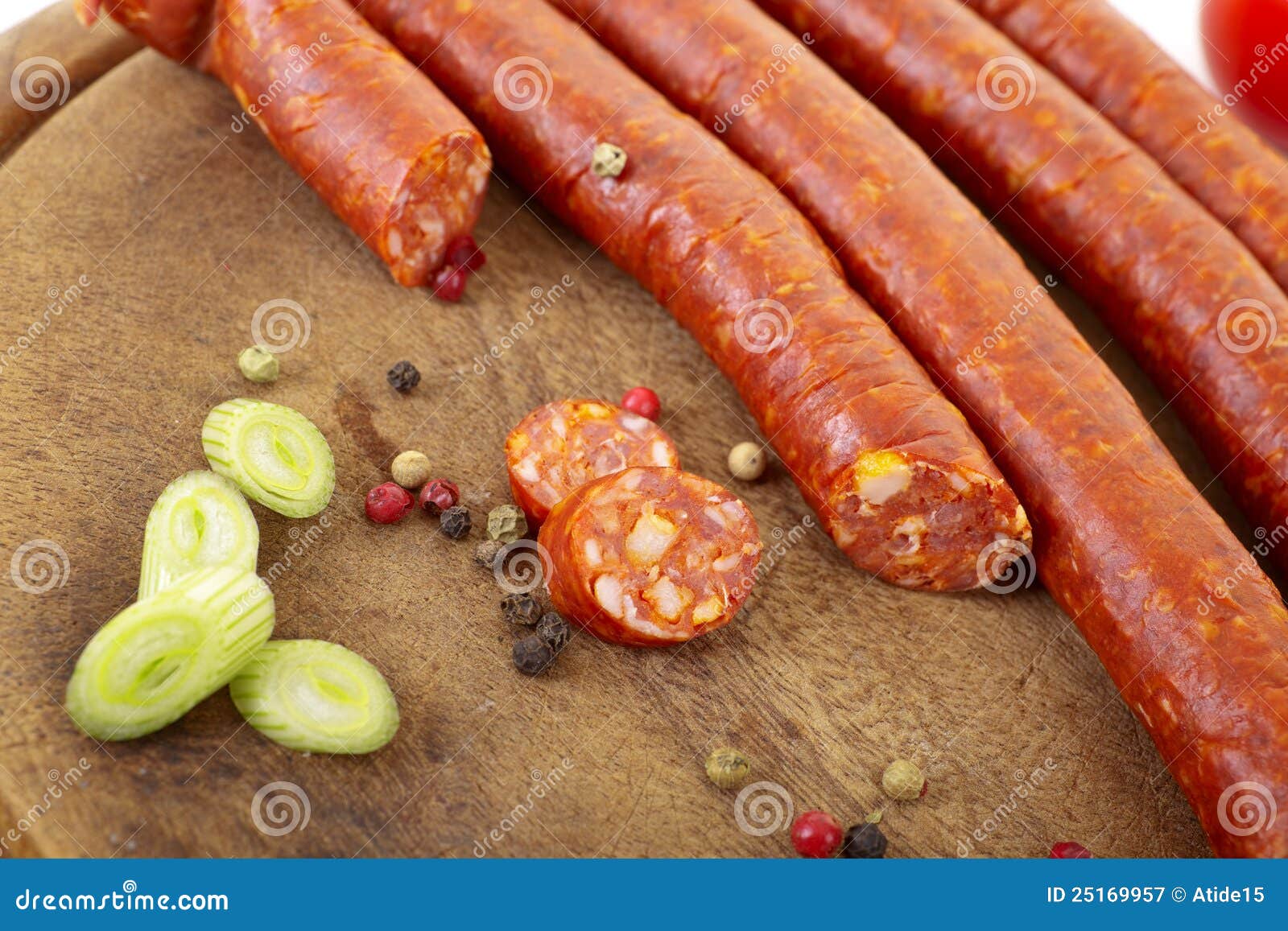 German sausage stock image. Image of spice, recipe, pepper 25169957