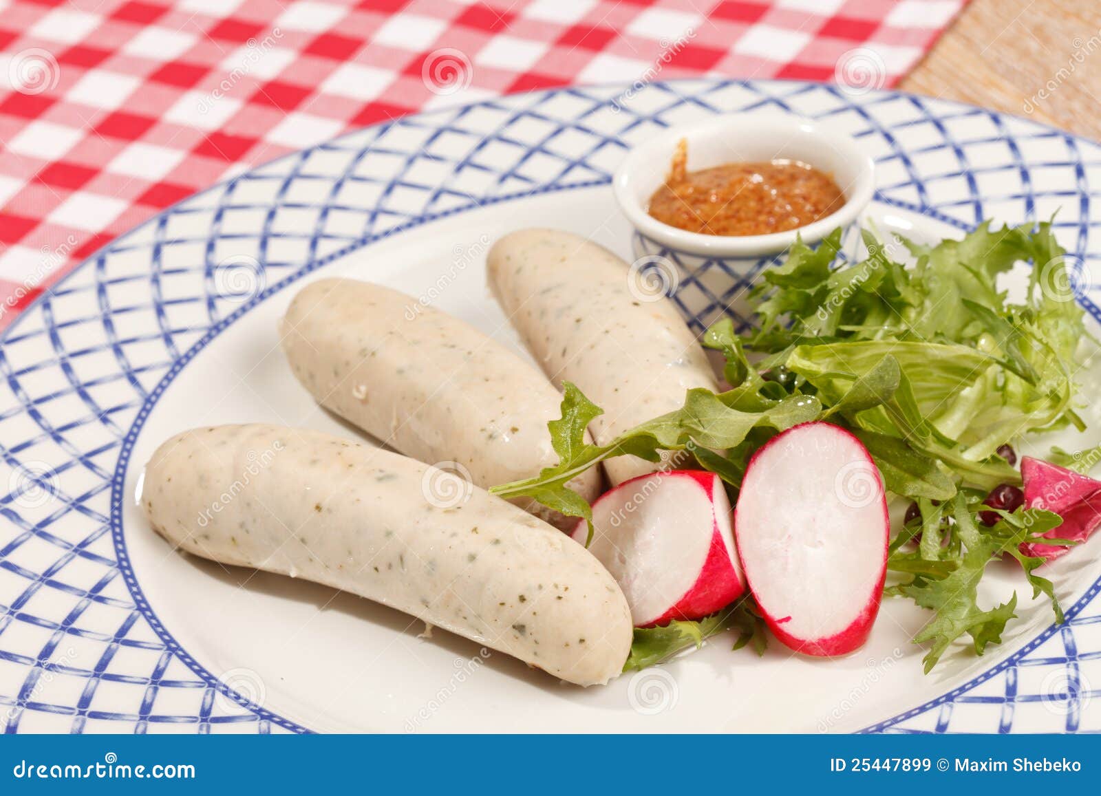 German sausages stock image. Image of nutrition, dill 25447899
