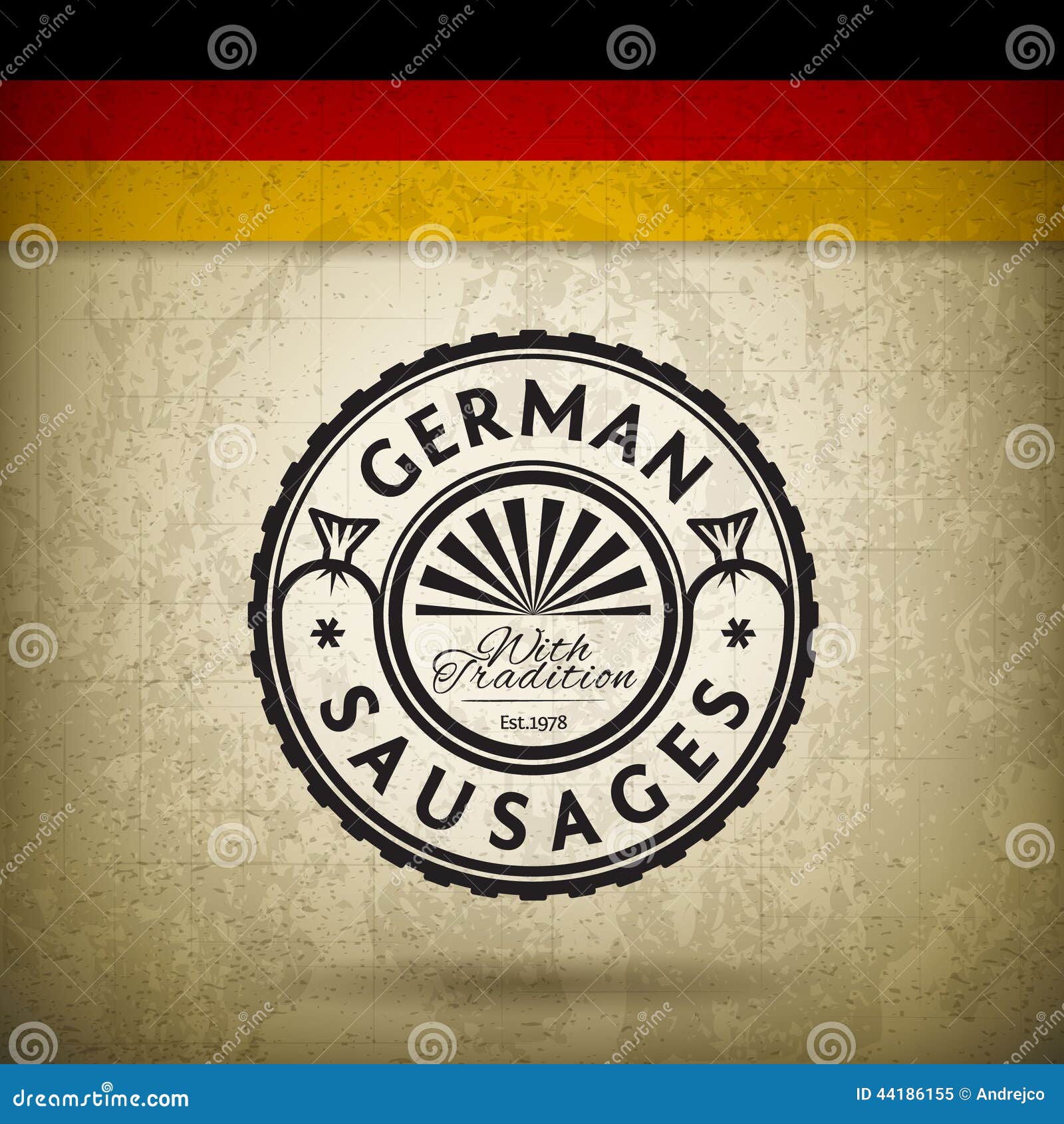 German Sausages stock vector. Illustration of germany 44186155
