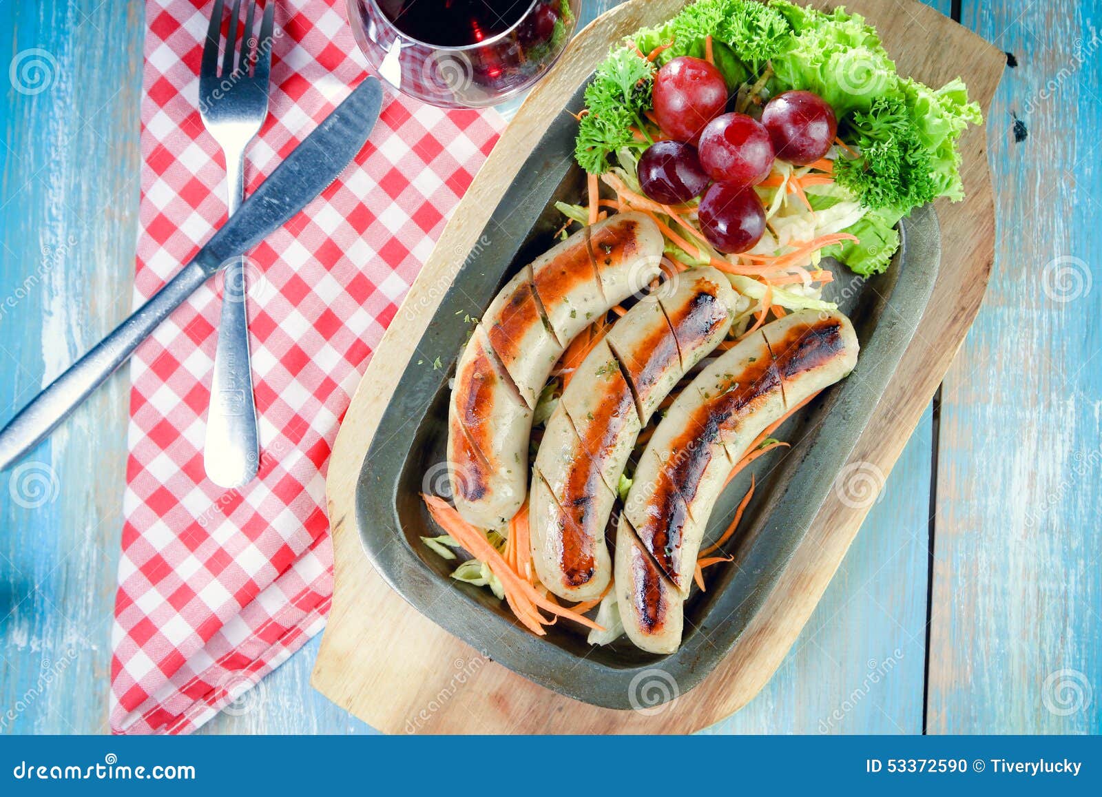 German sausages stock photo. Image of sweet, party, bratwurst 53372590