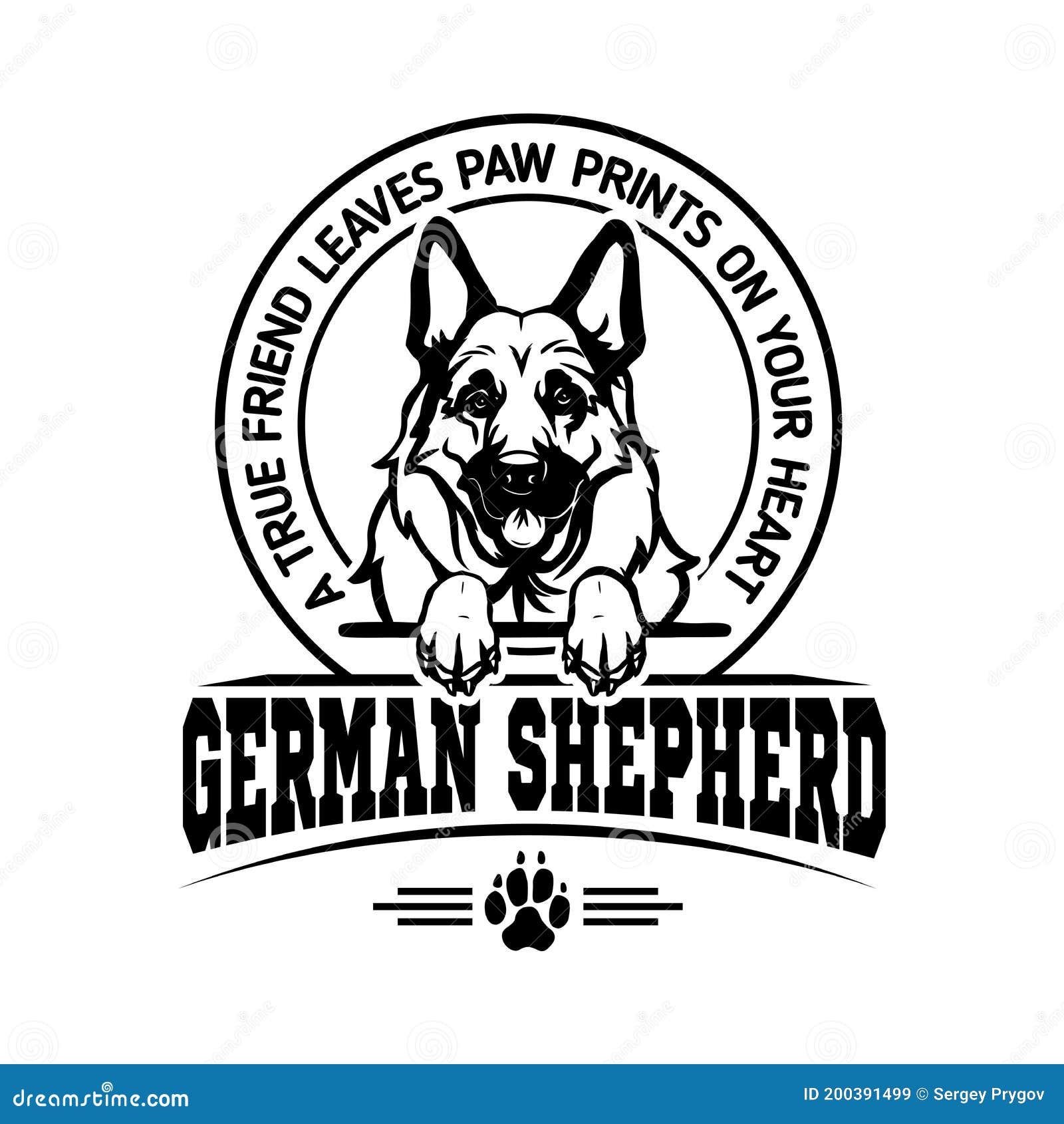 German Shepherd #11 Dog Breed Head Face Happy K9 Pedigree Smile Paw Pup Puppy Design Element SVG EPS Logo Vector Clipart Cutting Cut Cricut