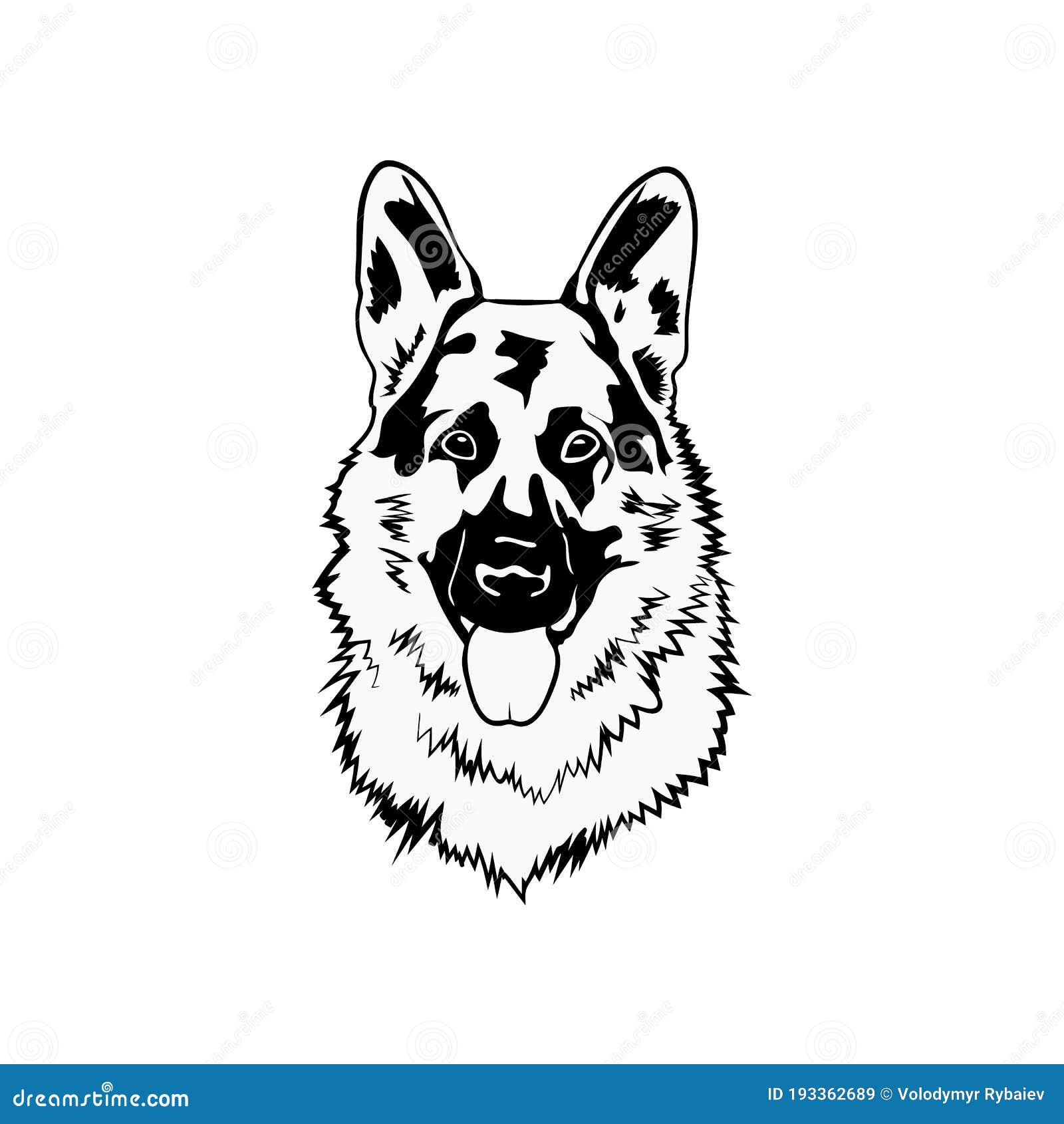 Download German Shepherd Svg Dog Stock Vector Illustration Of Canine 193362689 SVG, PNG, EPS, DXF File