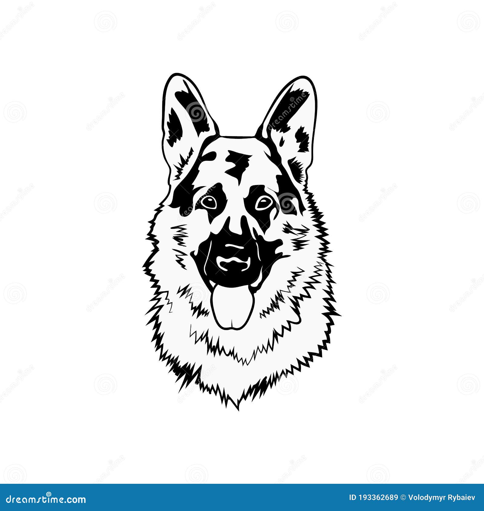 Download German Shepherd Svg Dog Stock Vector Illustration Of Canine 193362689 Yellowimages Mockups