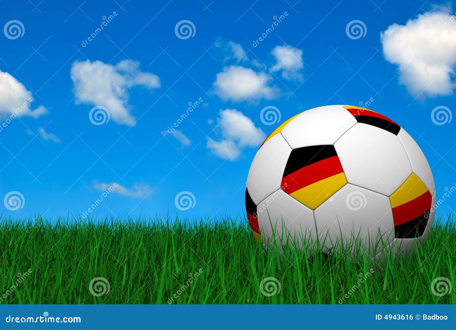 German soccer ball stock illustration. Illustration of background 4943616