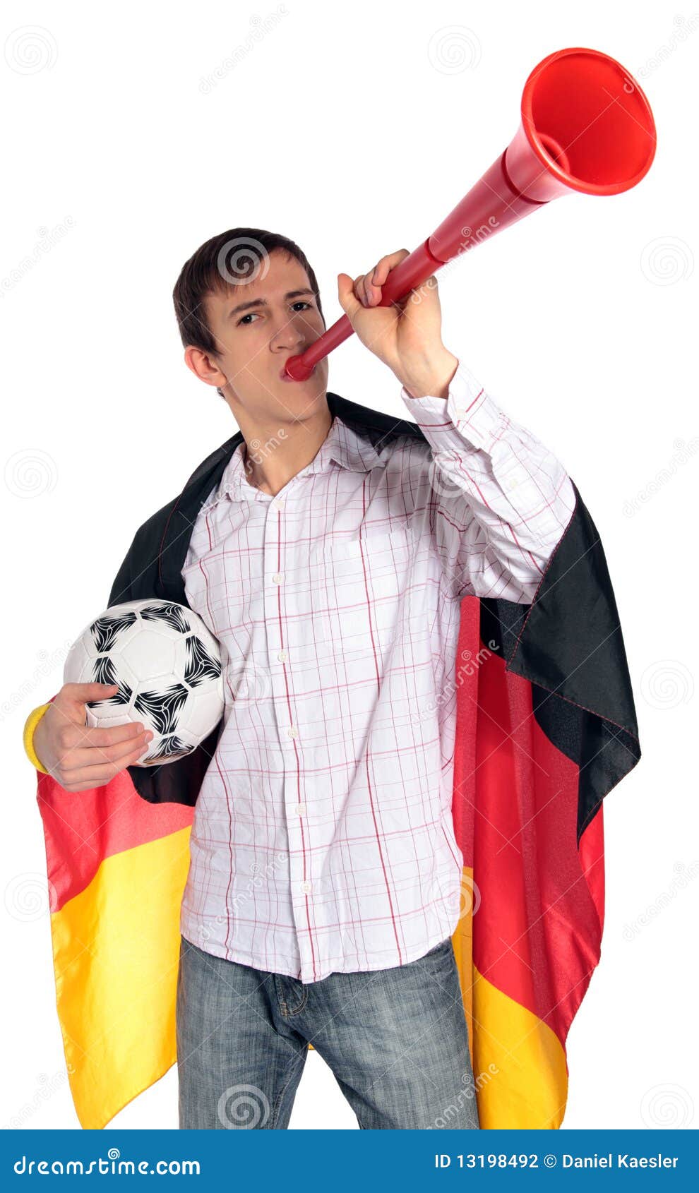 German soccer fan stock photo. Image of background, rooting 13198492