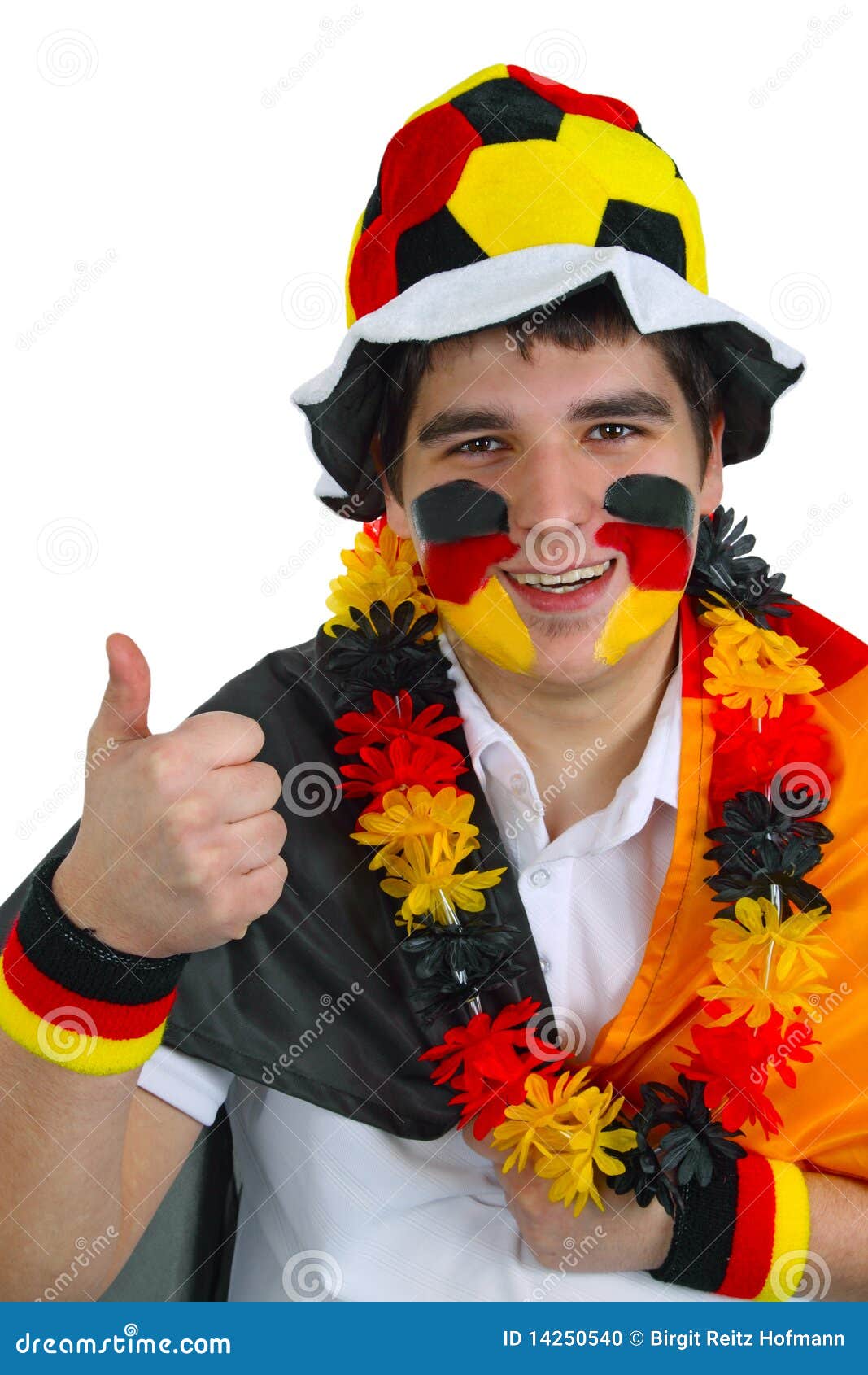 German soccer fan stock photo. Image of soccer, football 14250540
