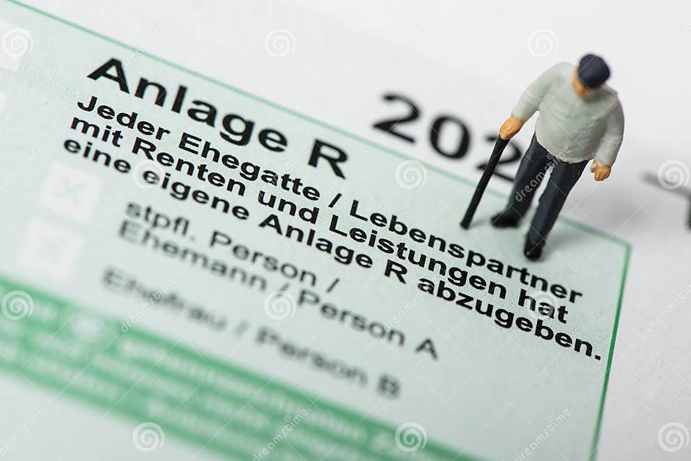 german-tax-return-for-tax-office-with-form-editorial-image-image-of
