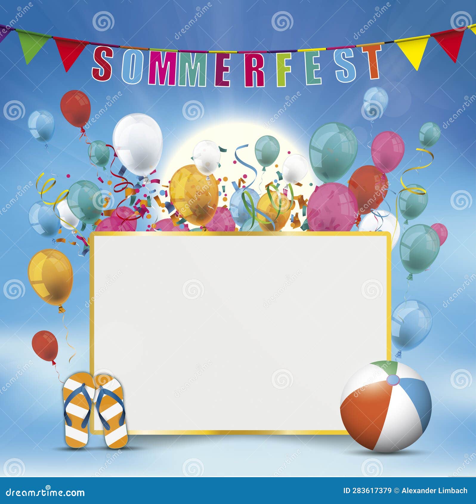 sky clouds sun sommerfest board flip-flops