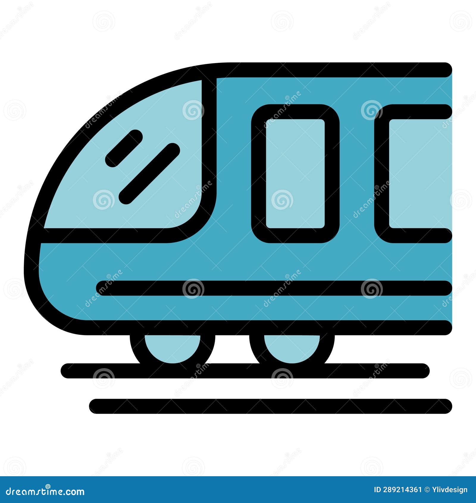 german train icon  flat
