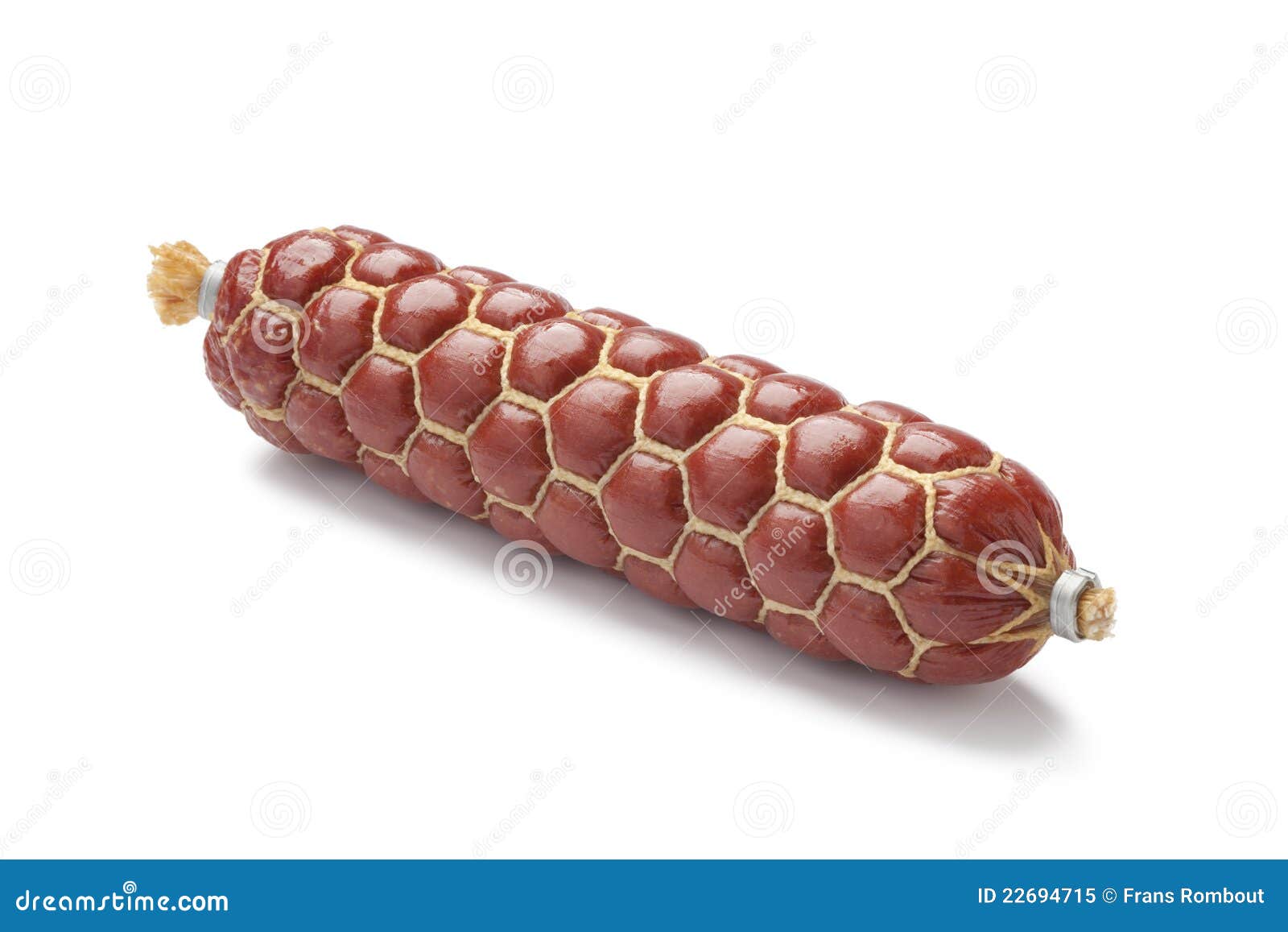 German Type of Salami Sausage Stock Image Image of horizontal, food
