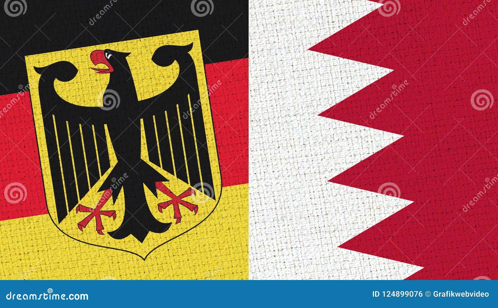 germany and bahrein - bahrain flag
