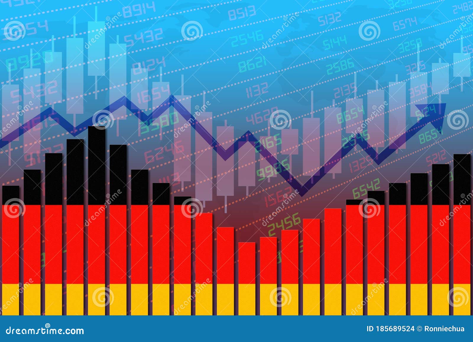 Germany Economy Improves And Returns To Normal After Crisis Stock