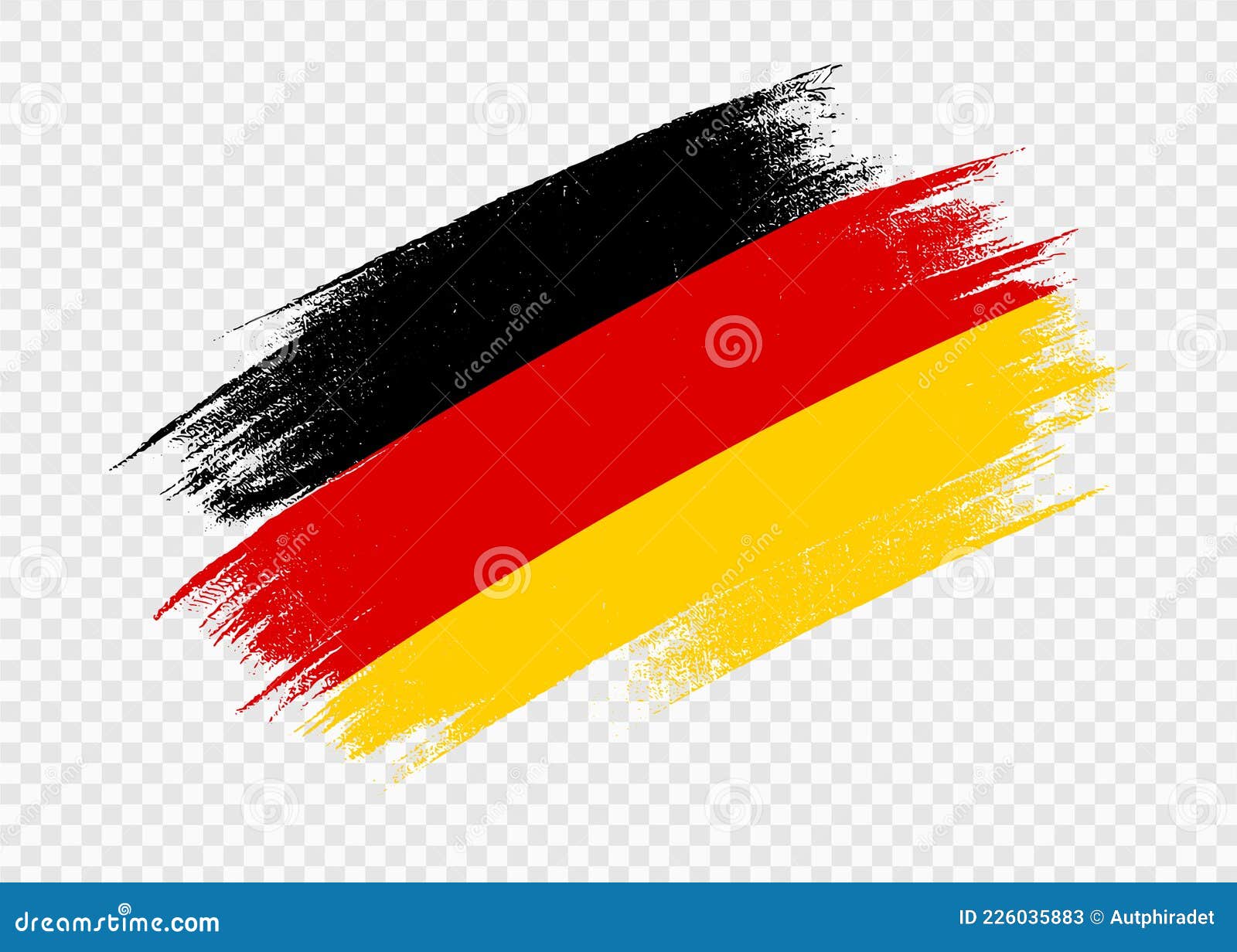 Germany Flag with Brush Paint Textured Isolated on Png or Transparent  Background,Symbol of Germany,template for Banner,card, Stock Vector -  Illustration of layout, design: 226035883