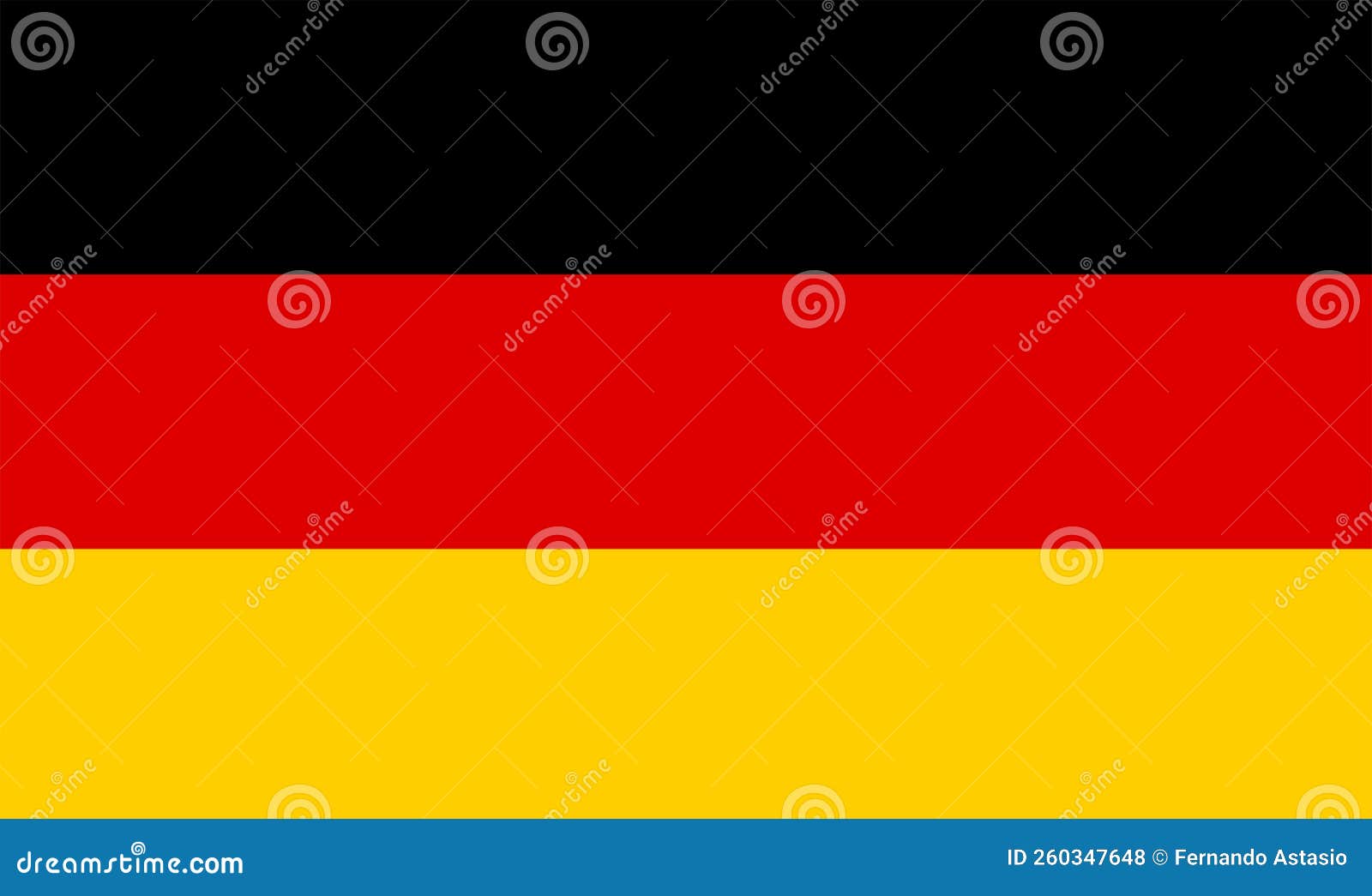 Germany. Flag of Germany. Horizontal Design. Llustration of the Flag of