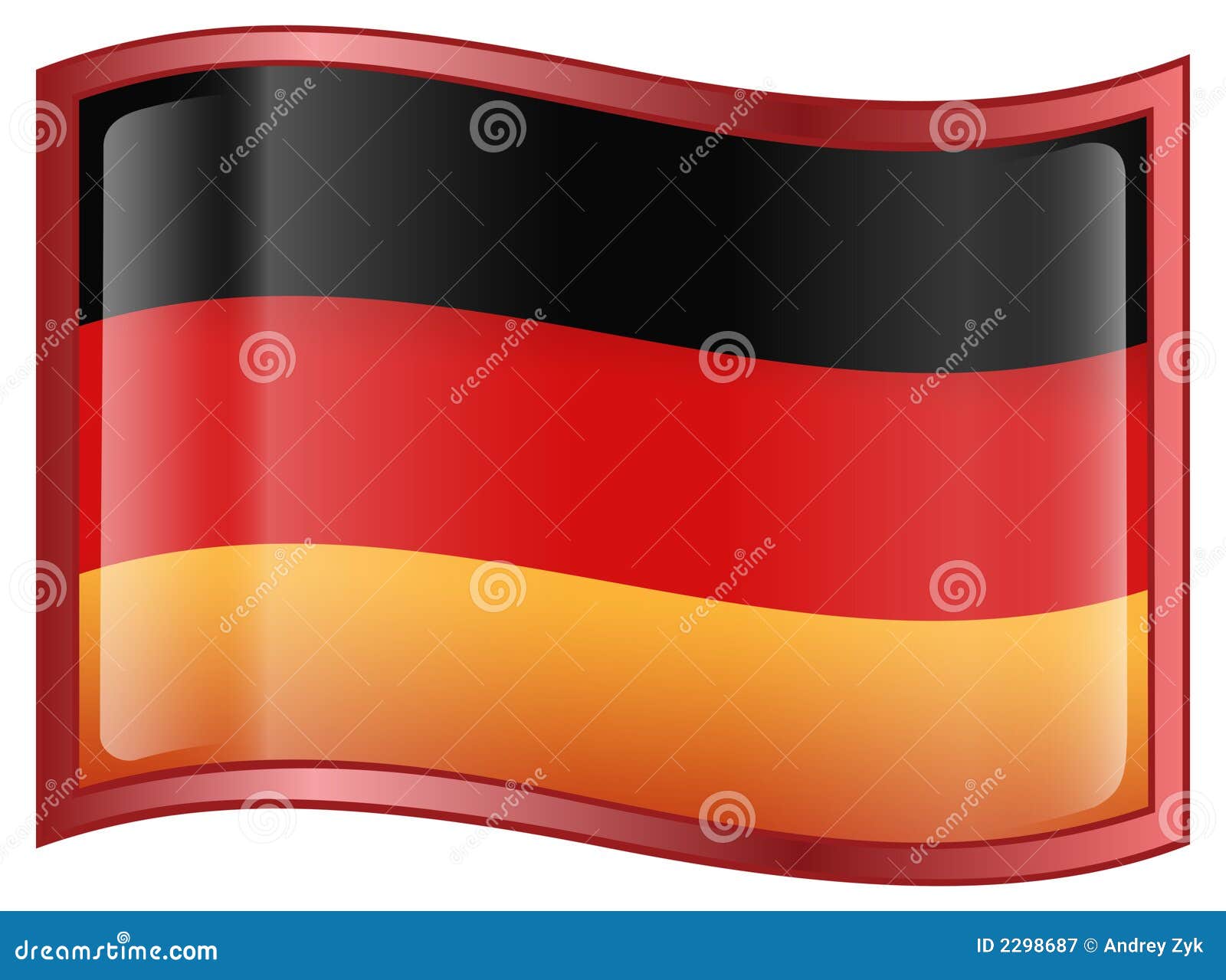 Germany Flag Icon stock vector. Illustration of computer - 2298687