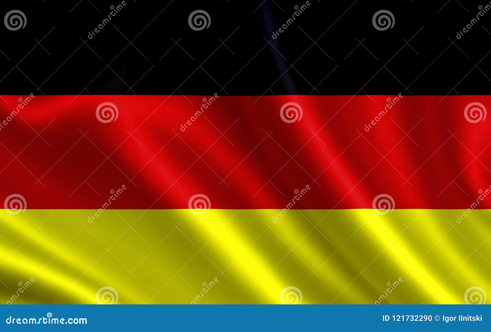 Germany Flag . a Series of `Flags of the World Stock Illustration