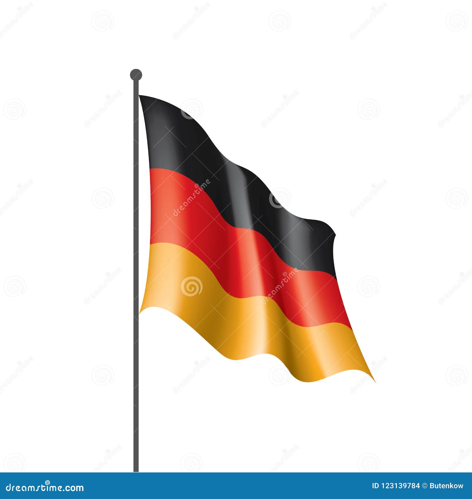 Germany Flag, Vector Illustration Stock Vector - Illustration of ...