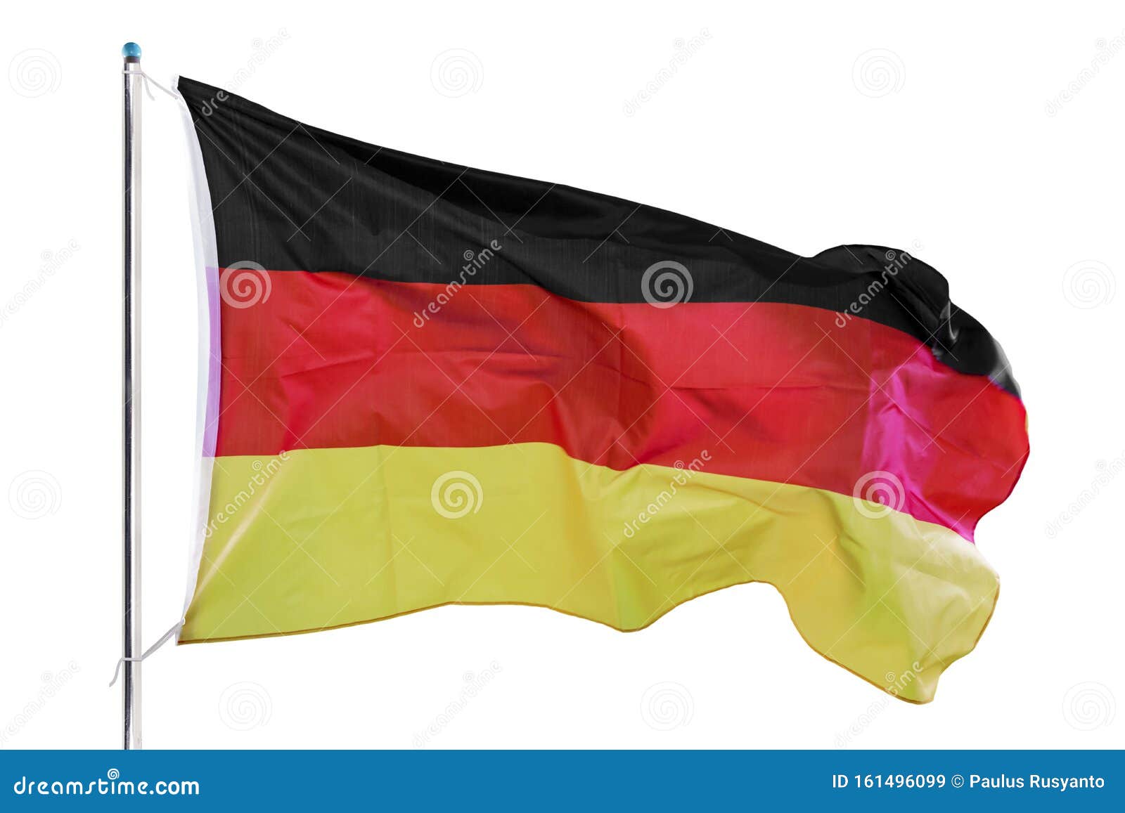 Germany Flag Waving in the Studio Stock Image - Image of flying, black ...