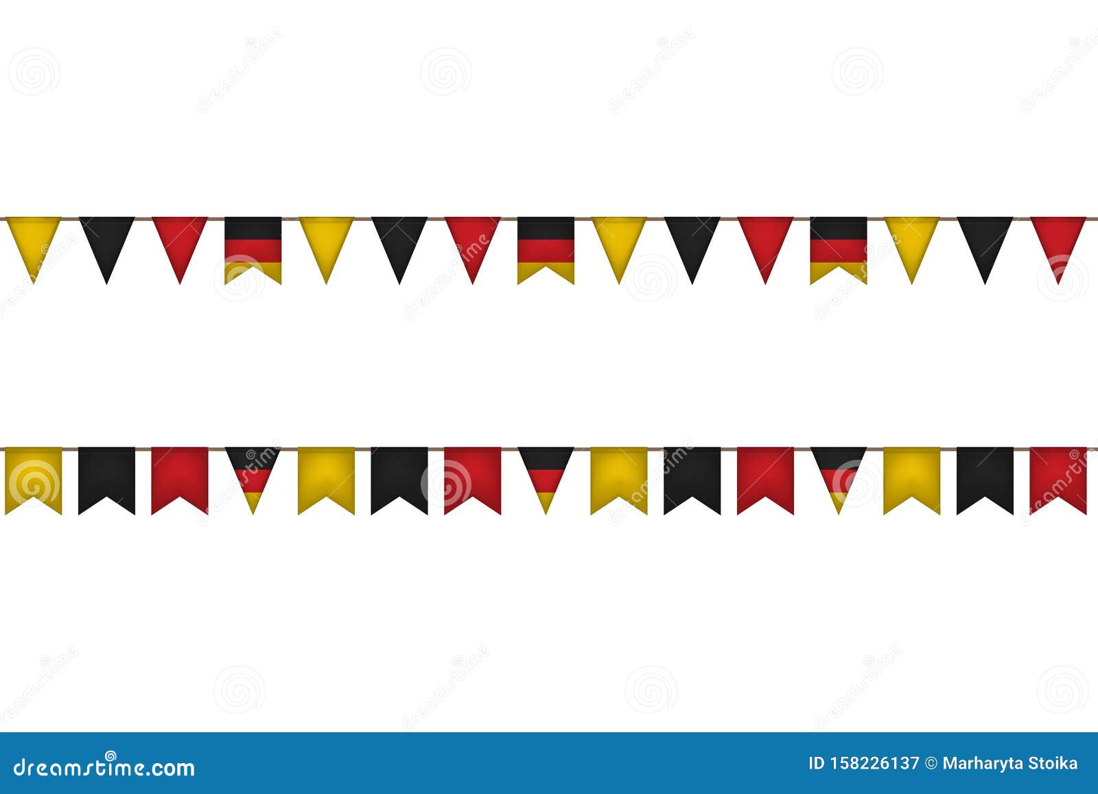 Germany Garland with Flags. Stock Vector - Illustration of germany ...
