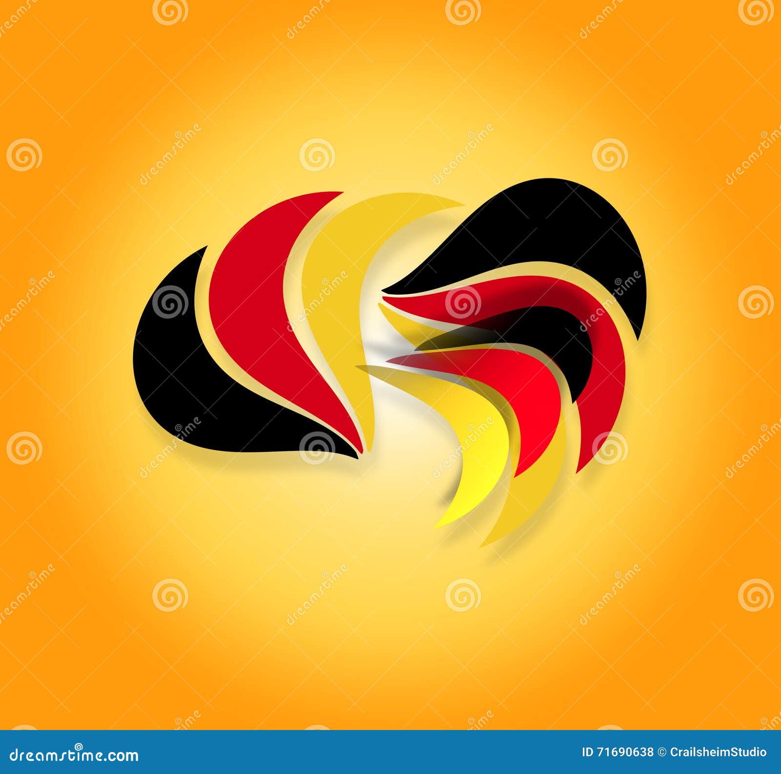Germany german creative stock illustration. Illustration of symbol