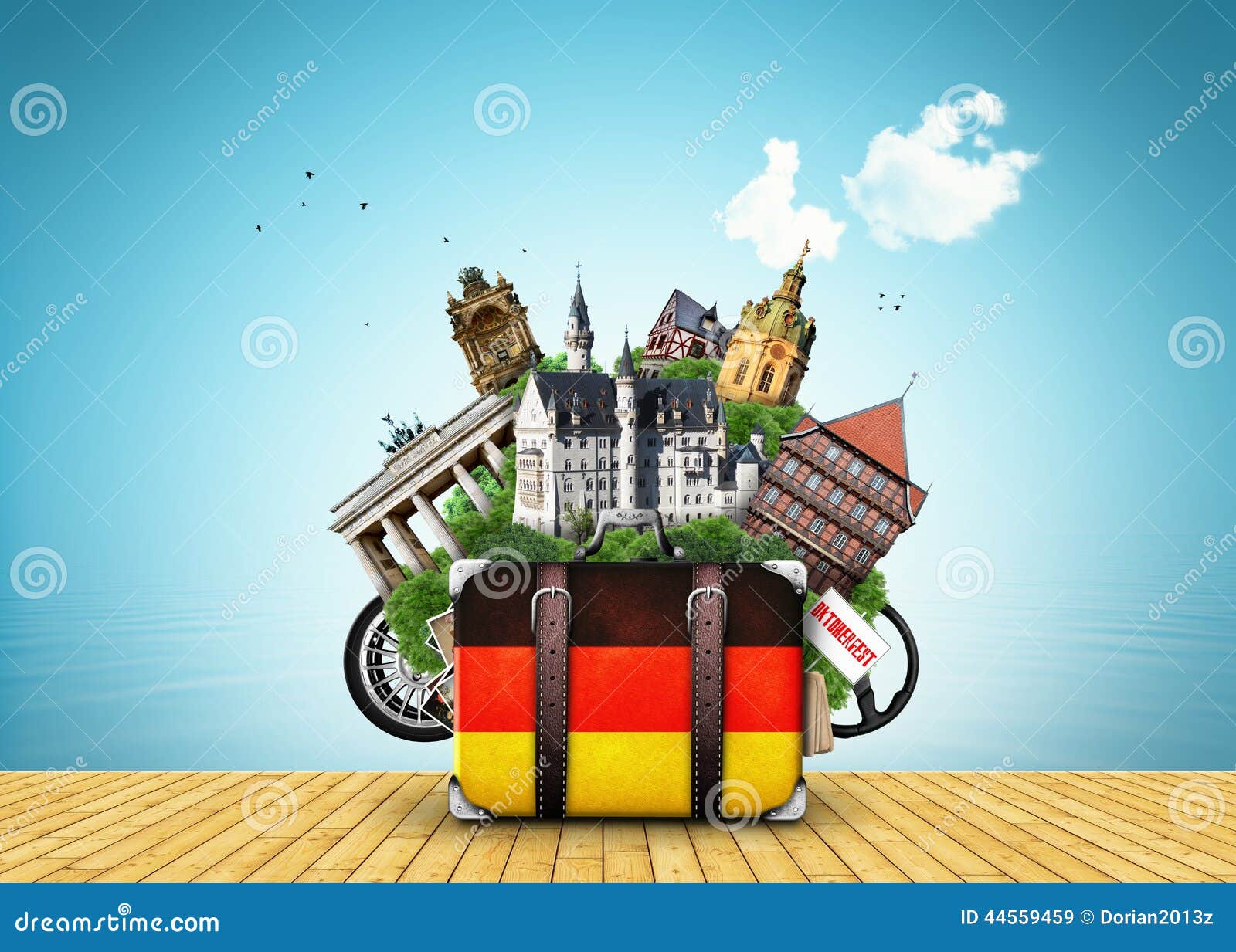 Europe Cruises Typography Logo. Travel Agency Lettering Text. Sticker